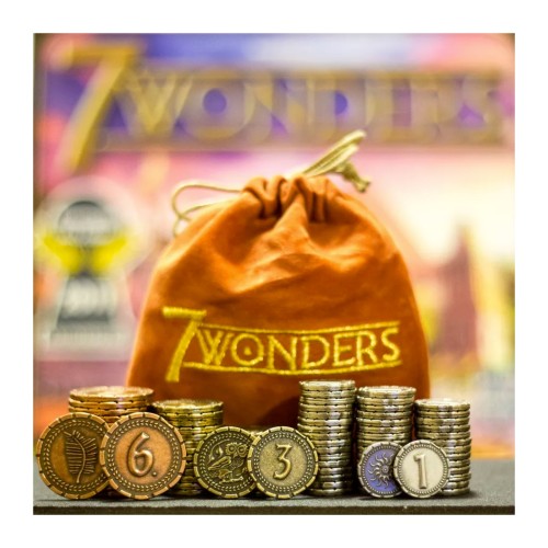 7 Wonders Metal Coins
