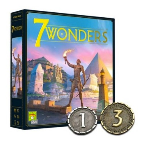 7 Wonders Metal Coins