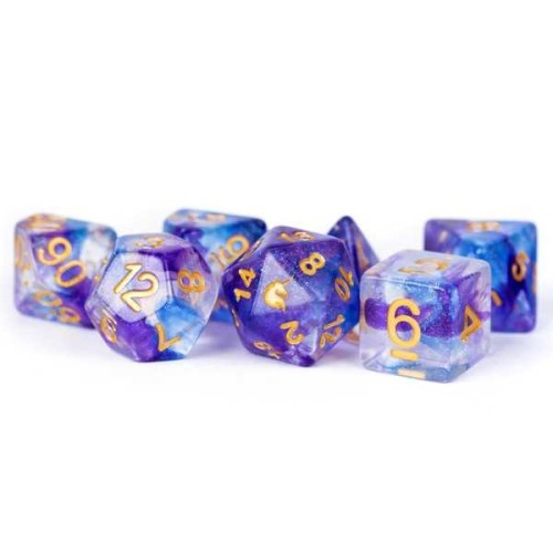 Metallic Dice Games - Unicorn Midnight Fantasy